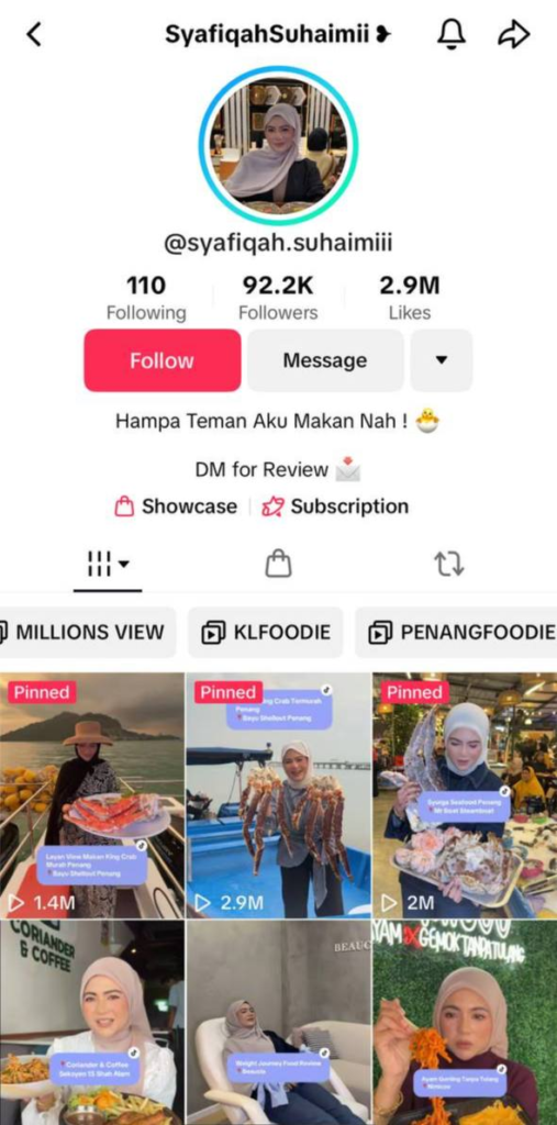 Best Food Reviewer Malaysia